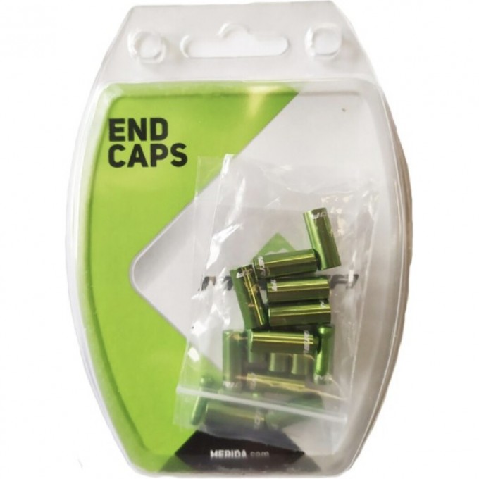 Комплект наконечников для рубашки/троса MERIDA Universal End Caps Green (2260001948) 4057094009859