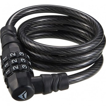 Замок противоугонный MERIDA 3 Digits Combination Cable Lock 90см*8мм Black/White