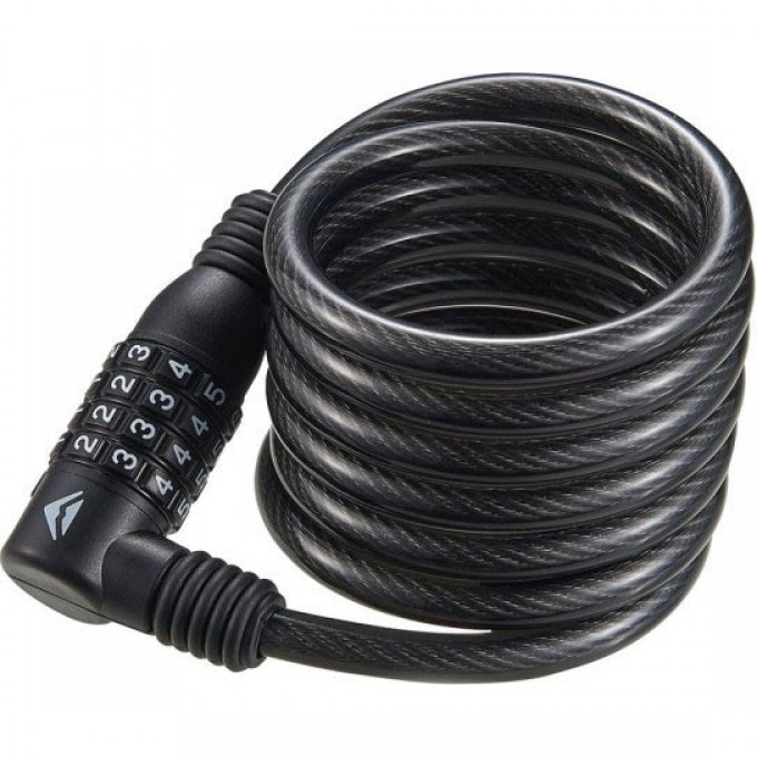 Замок противоугонный MERIDA 4 Digits Combination CableLock 180см*10мм Black/White 045702